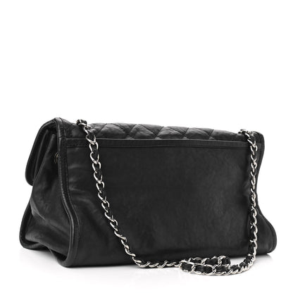 Chanel Washed Lambskin Accordion Flap Black 3 of 10