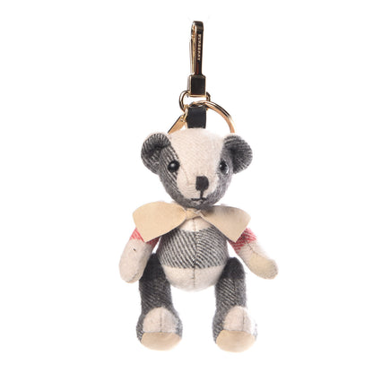 Burberry Cashmere House Check Thomas Bear Bag Charm Camel Gold 1 of 3
