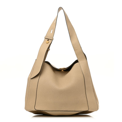 Mulberry Small Classic Grain Calfskin Marloes Hobo Light Dune 1 of 12