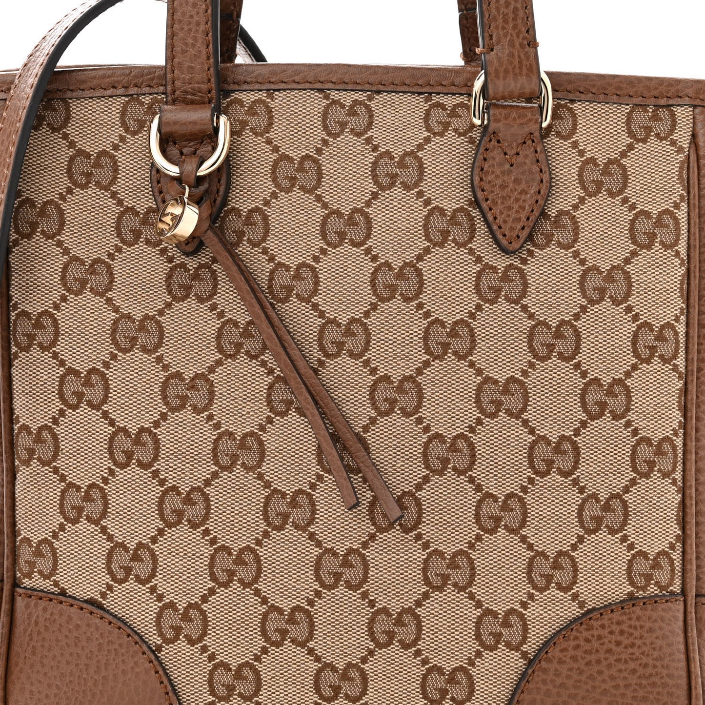 Monogram Small Bree Tote Beige Tabacco