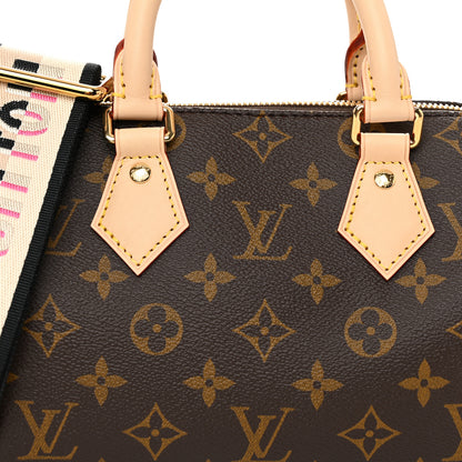 Louis Vuitton Monogram Speedy Bandouliere 20 Black 7 of 9