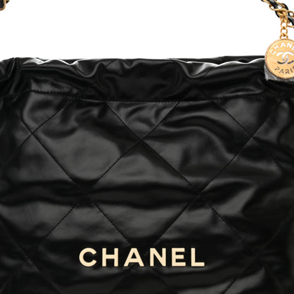Chanel Calfskin Quilted Small Chanel 22 Black 8 of 10