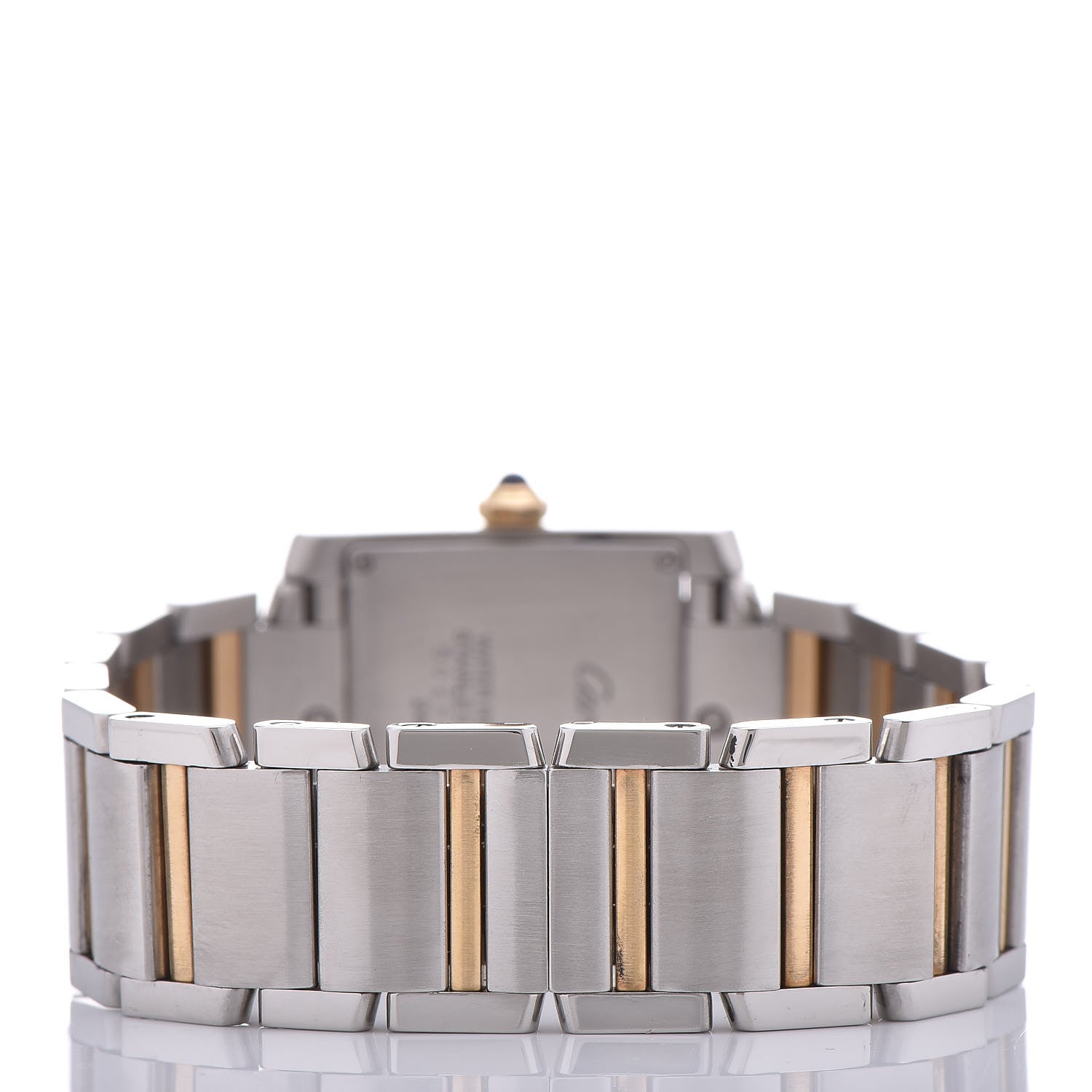 Cartier Stainless Steel 18K Yellow Gold 25mm Tank Francaise Quartz Watch 4 of 9