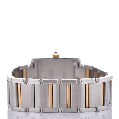Cartier Stainless Steel 18K Yellow Gold 25mm Tank Francaise Quartz Watch 4 of 9