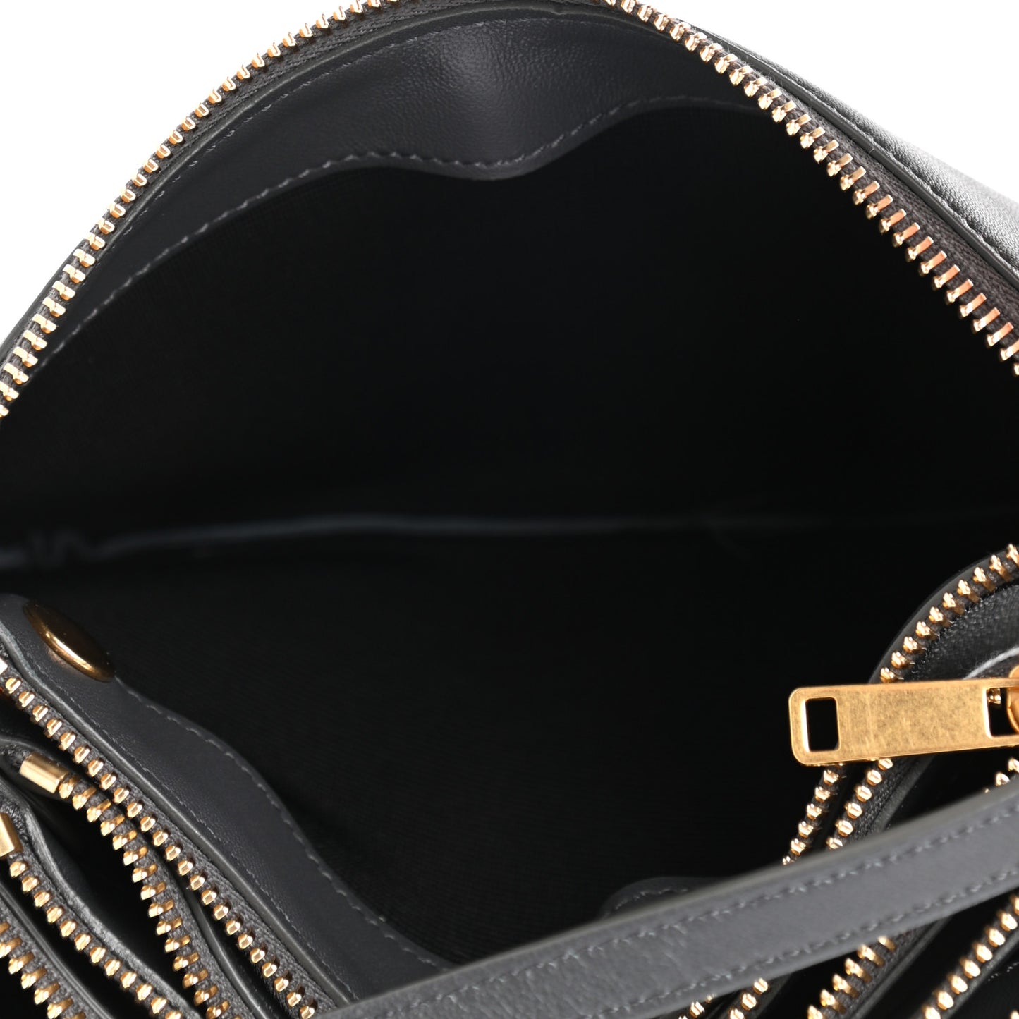 Lambskin Small Trio Crossbody Bag Medium Grey
