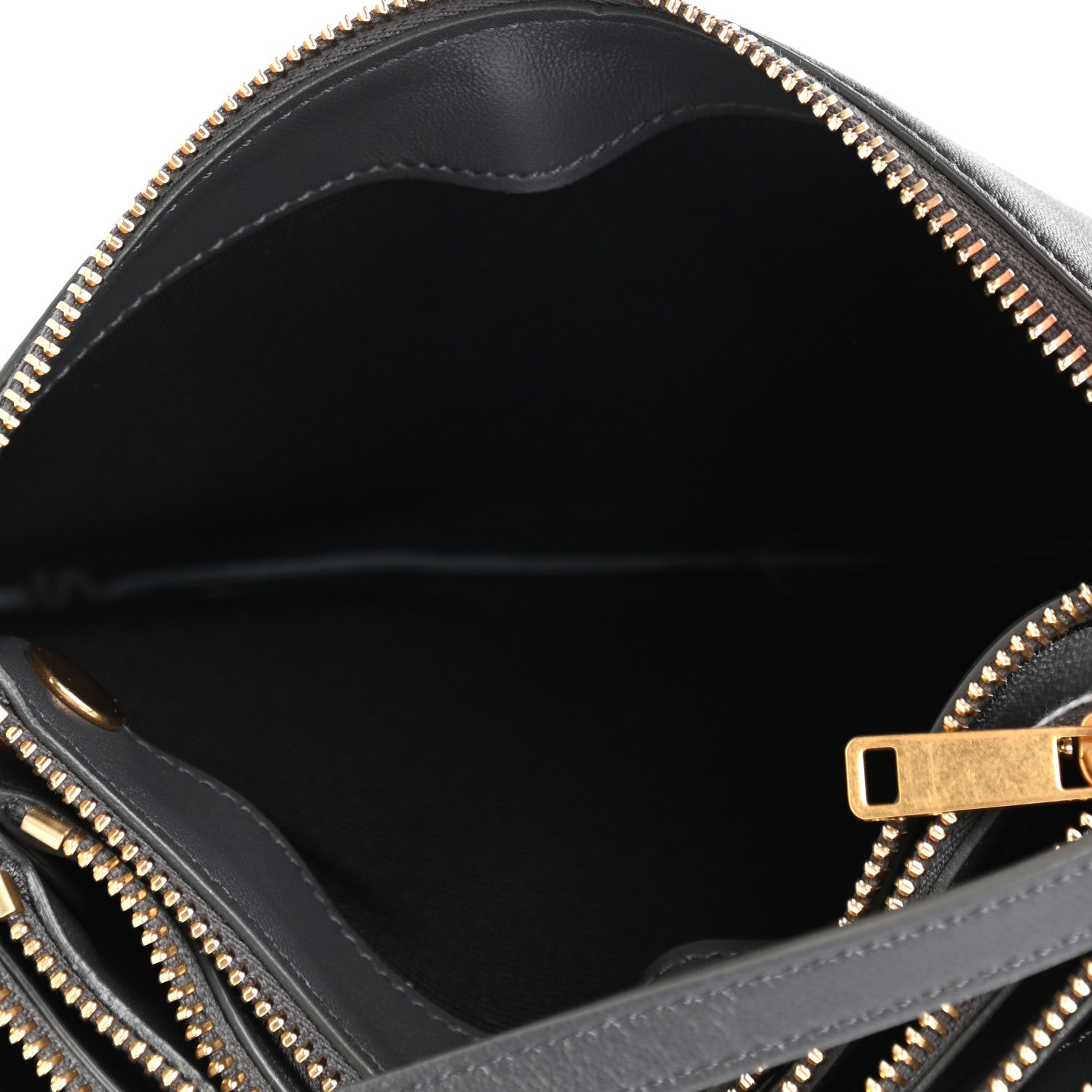Celine Lambskin Small Trio Crossbody Bag Medium Grey 5 of 11