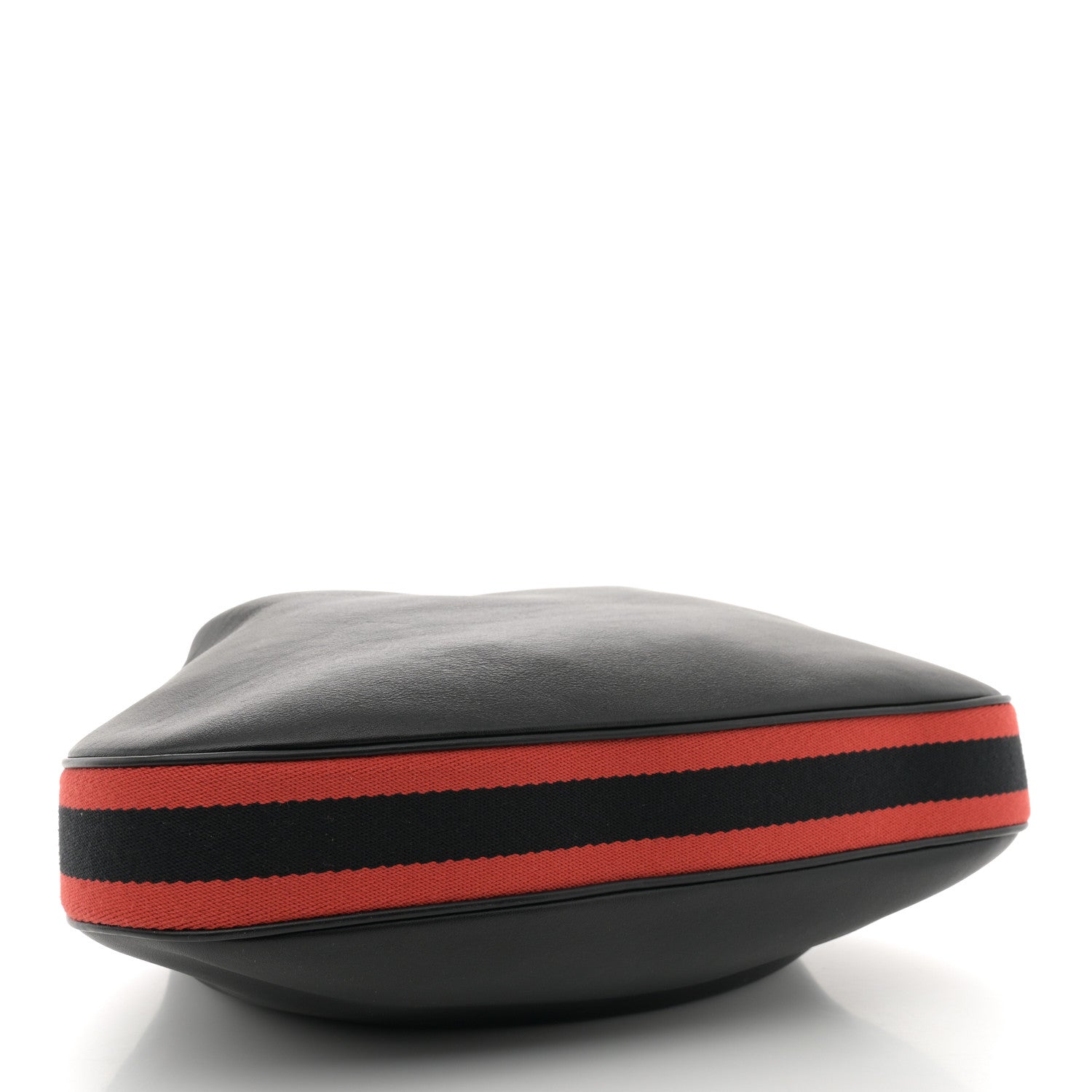 Gucci Aria Calfskin Web Large Attache Shoulder Bag Black 4 of 11