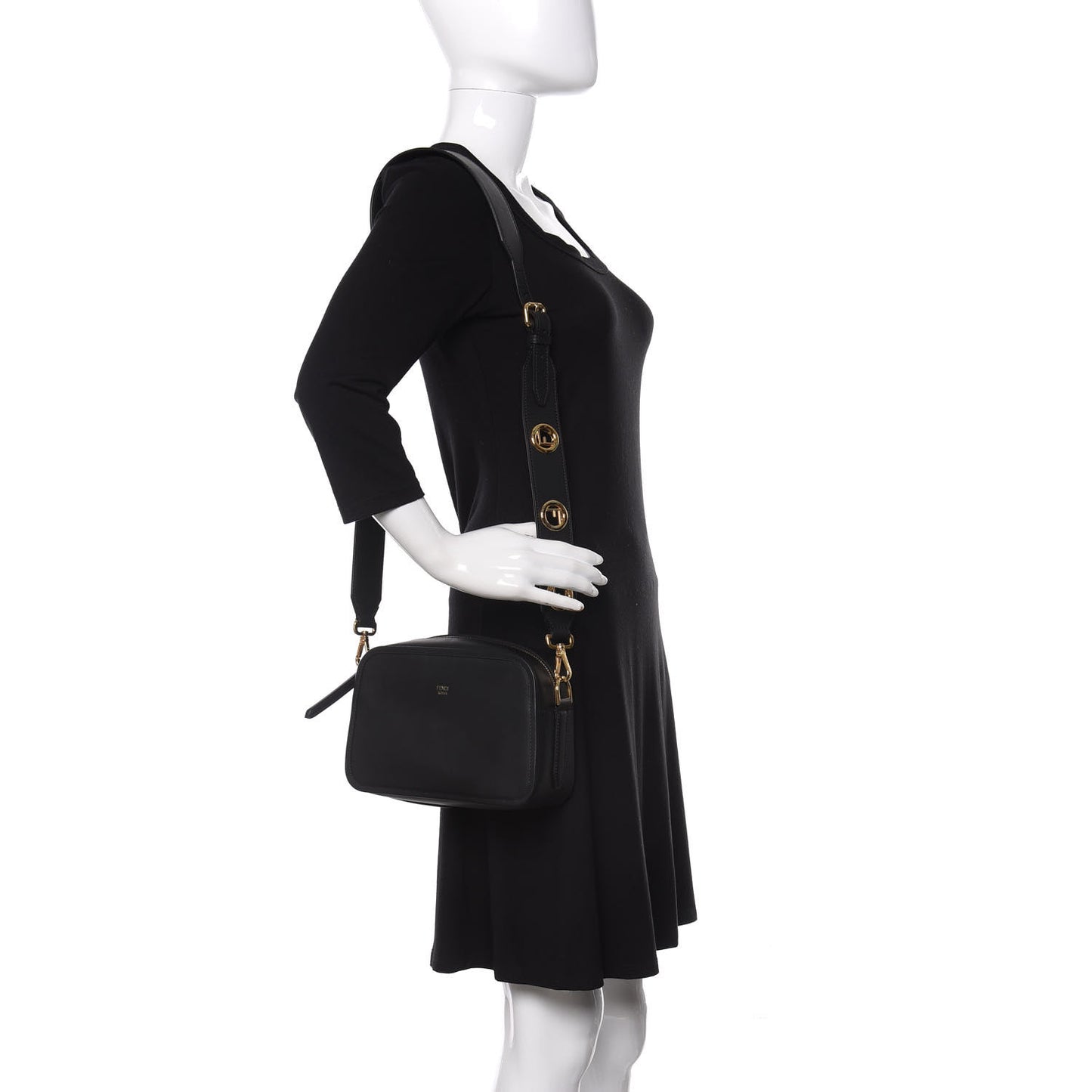 Vitello Century F is Fendi Camera Case Black