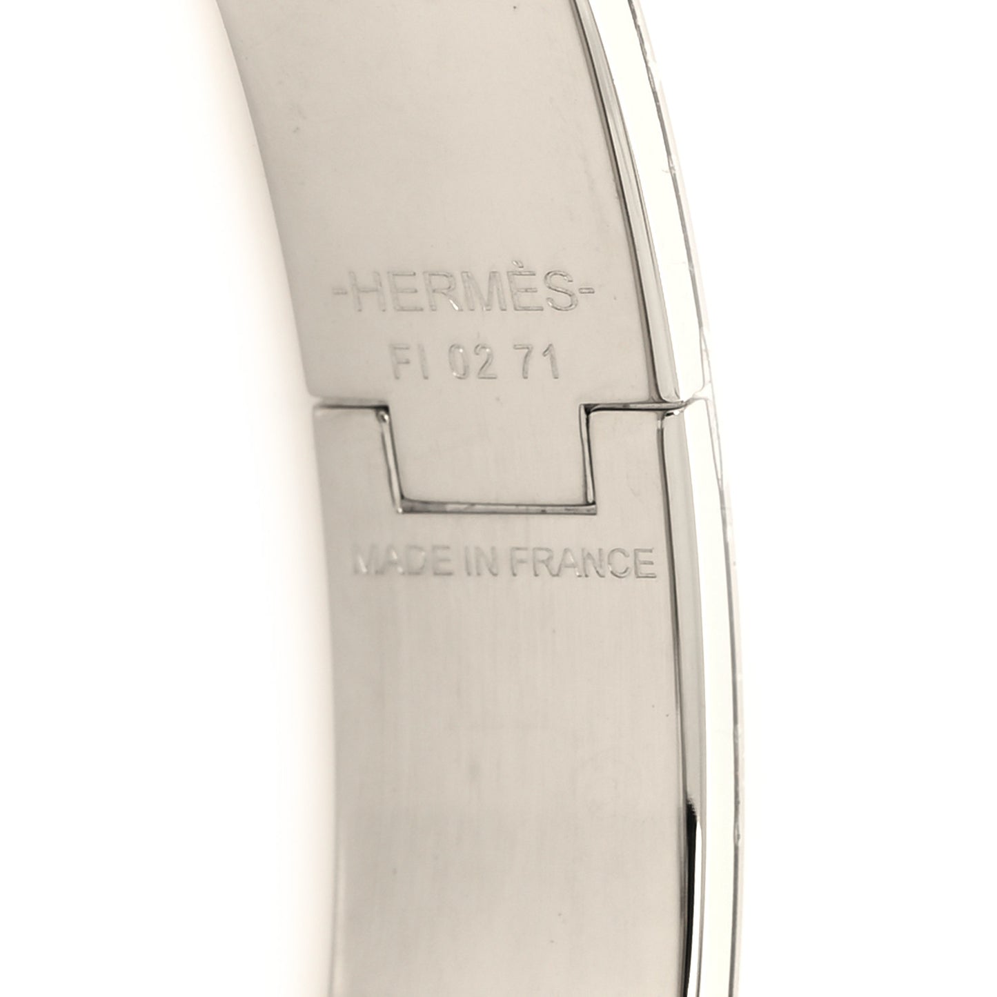 Enamel Narrow Clic Clac H Bracelet PM Lilas