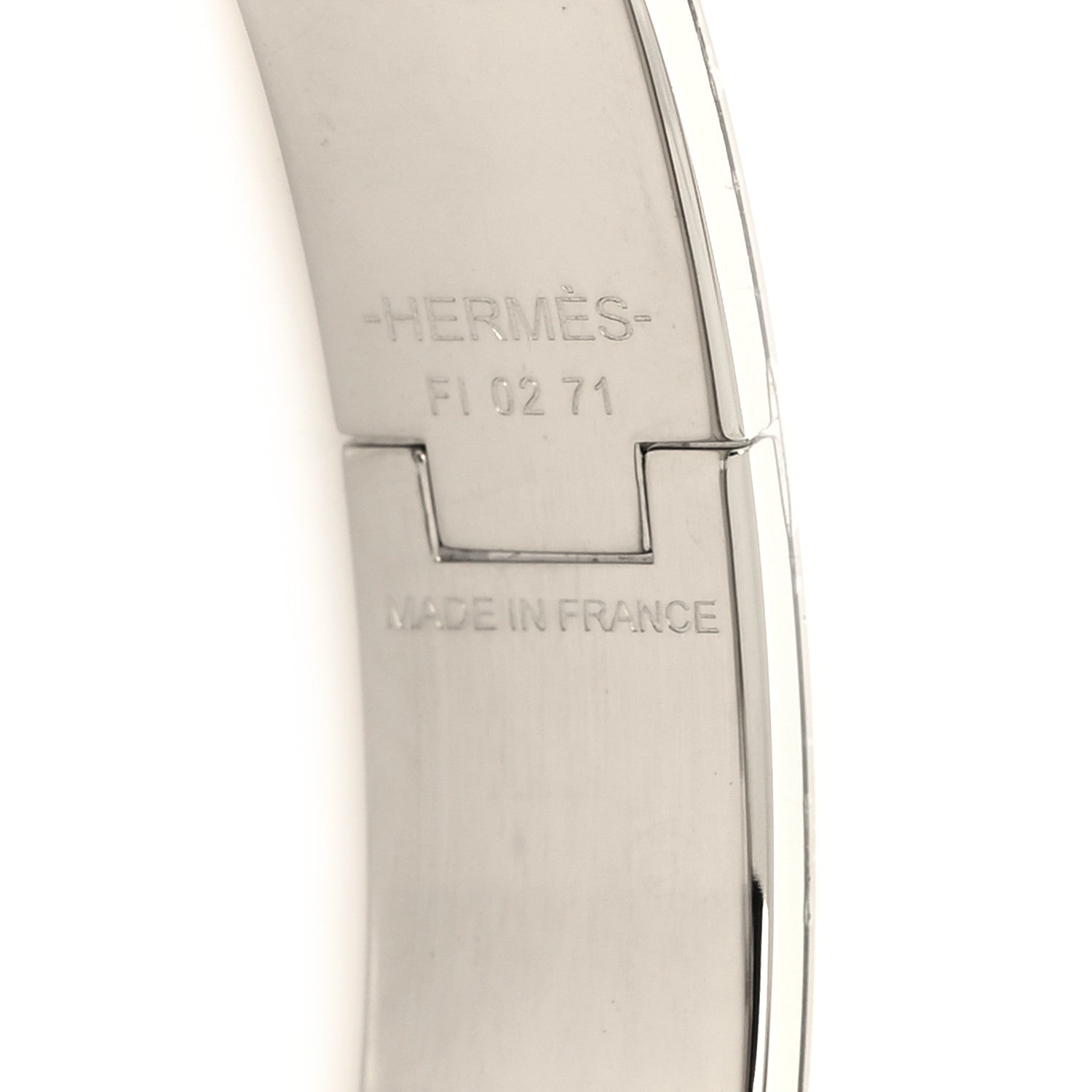 Hermes Enamel Narrow Clic Clac H Bracelet PM Lilas 5 of 6