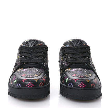 Louis Vuitton LV X TM Calfskin Monogram Multicolor LV Trainer Sneakers 36 Black 2 of 9