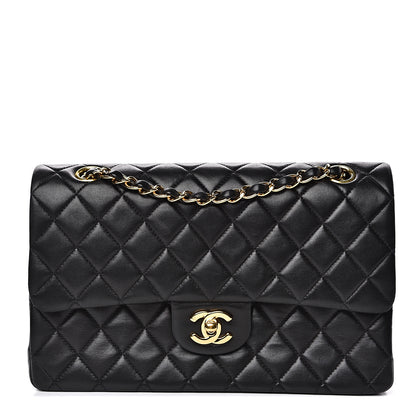 Chanel Lambskin Quilted Medium Double Flap Black 1 of 18