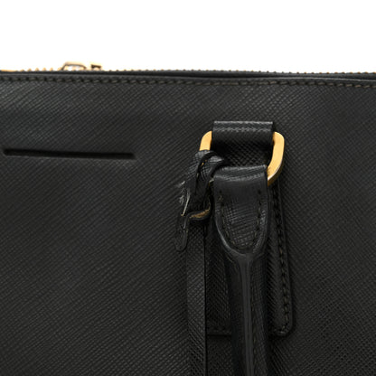 Prada Saffiano Lux Large Galleria Double Zip Black 12 of 15