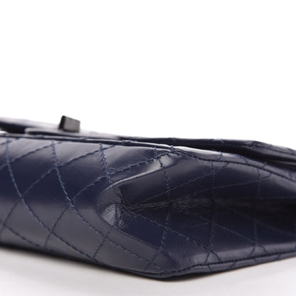 Chanel Aged Calfskin Quilted 2.55 Reissue 225 Flap Navy 7 of 11
