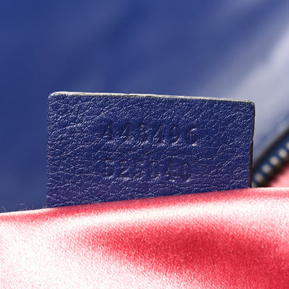 Gucci Velvet Matelasse Medium GG Marmont Shoulder Bag Cobalt Blue 7 of 12