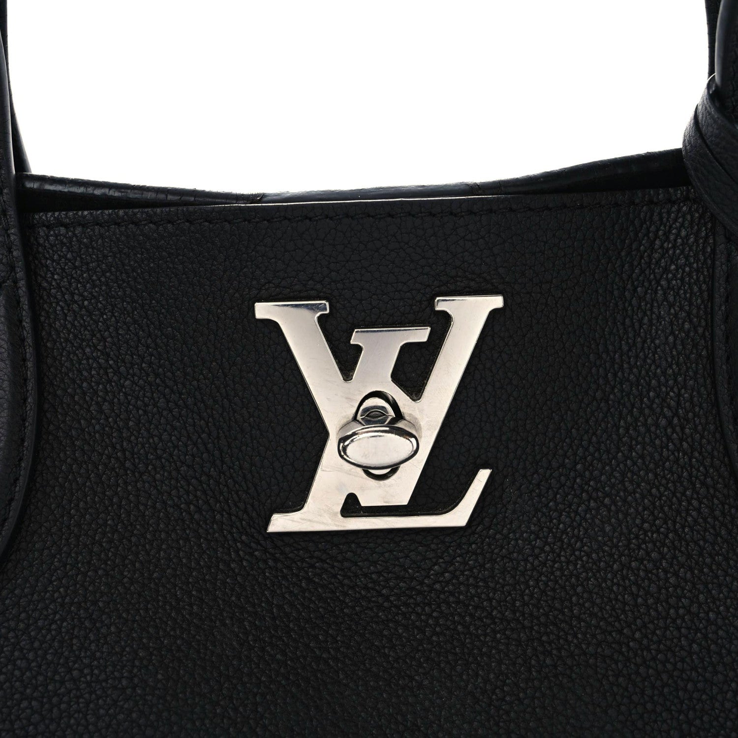 Louis Vuitton Calfskin Lockme Go Tote Black 9 of 15