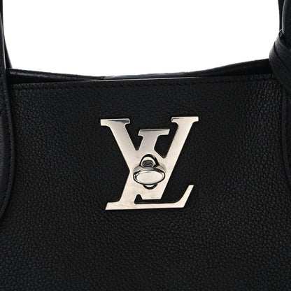 Louis Vuitton Calfskin Lockme Go Tote Black 9 of 15
