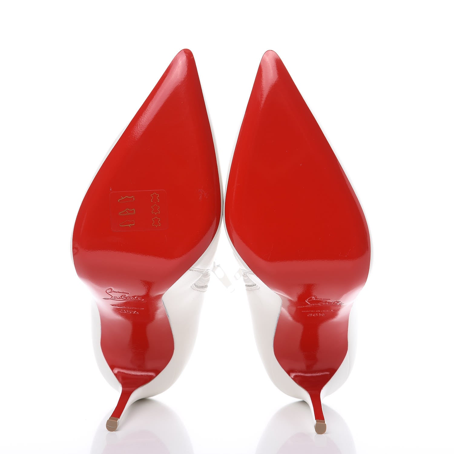 Christian Louboutin Calfskin So Kate Booty 100 Ankle Boots 36.5 White 5 of 8