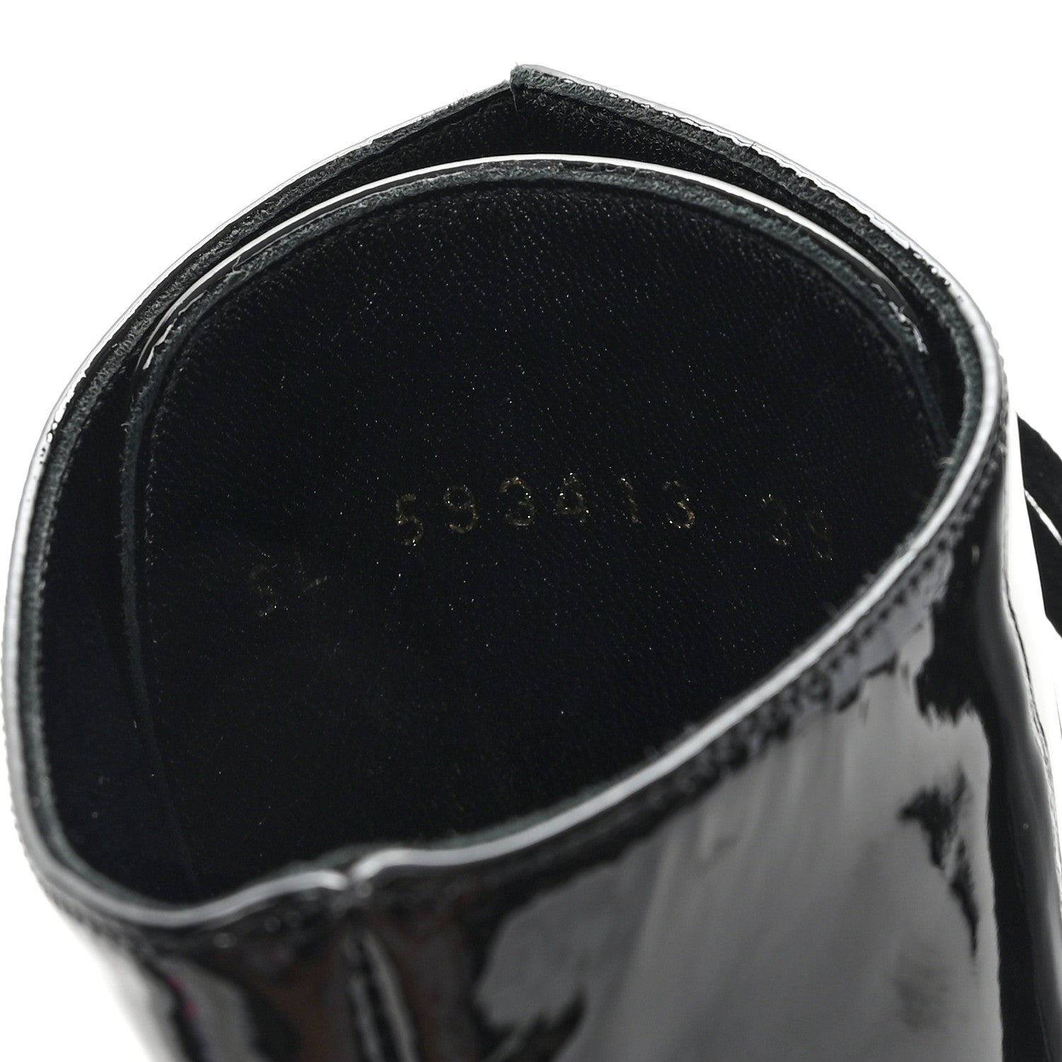 Saint Laurent Vernice Glove Lace Up Platform Boots 39 Black 9 of 9