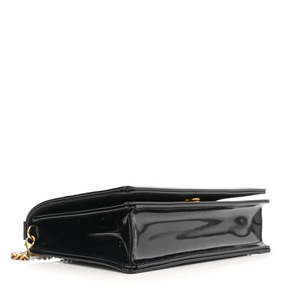 Christian Dior Patent Studded Diorama Flap Bag Black 5 of 14