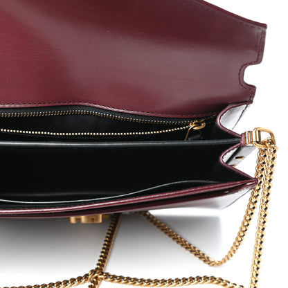 Saint Laurent Smooth Calfskin Monogram Cassandra Clasp Bag Rouge Legion 5 of 8