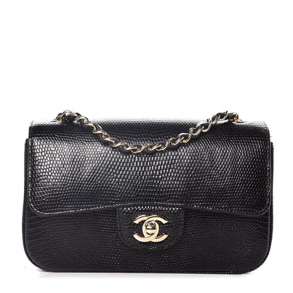 Chanel Lizard Mini Rectangular Flap Black 1 of 7