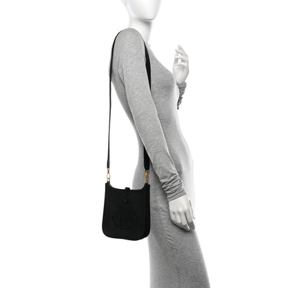 Hermes Taurillon Clemence Evelyne TPM Black 2 of 11