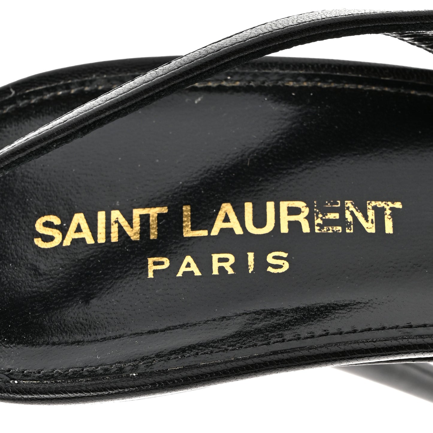 Calfskin Gippy 110mm Sandals  40 Black