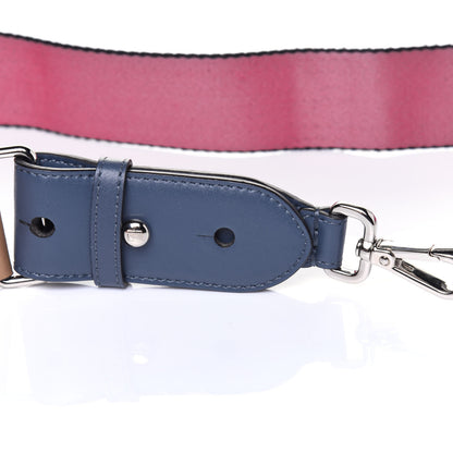 Fendi Woven Twill Calfskin FF Strap You Magenta Amido Multicolor 7 of 8