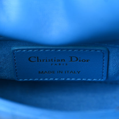 Christian Dior Lambskin Cannage Micro Lady Dior Blue 6 of 8