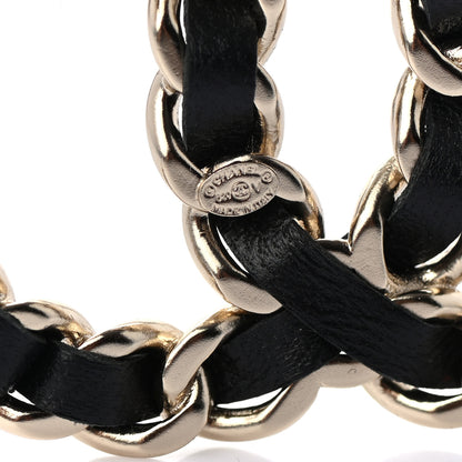 Chanel Lambskin Chain CC Brooch Black Gold 4 of 4