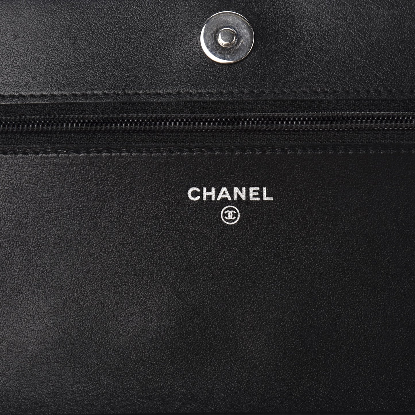 Caviar Quilted Boy Wallet On Chain WOC Black