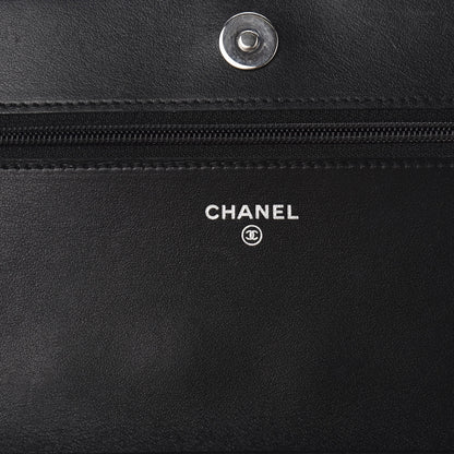 Chanel Caviar Quilted Boy Wallet On Chain WOC Black 8 of 12