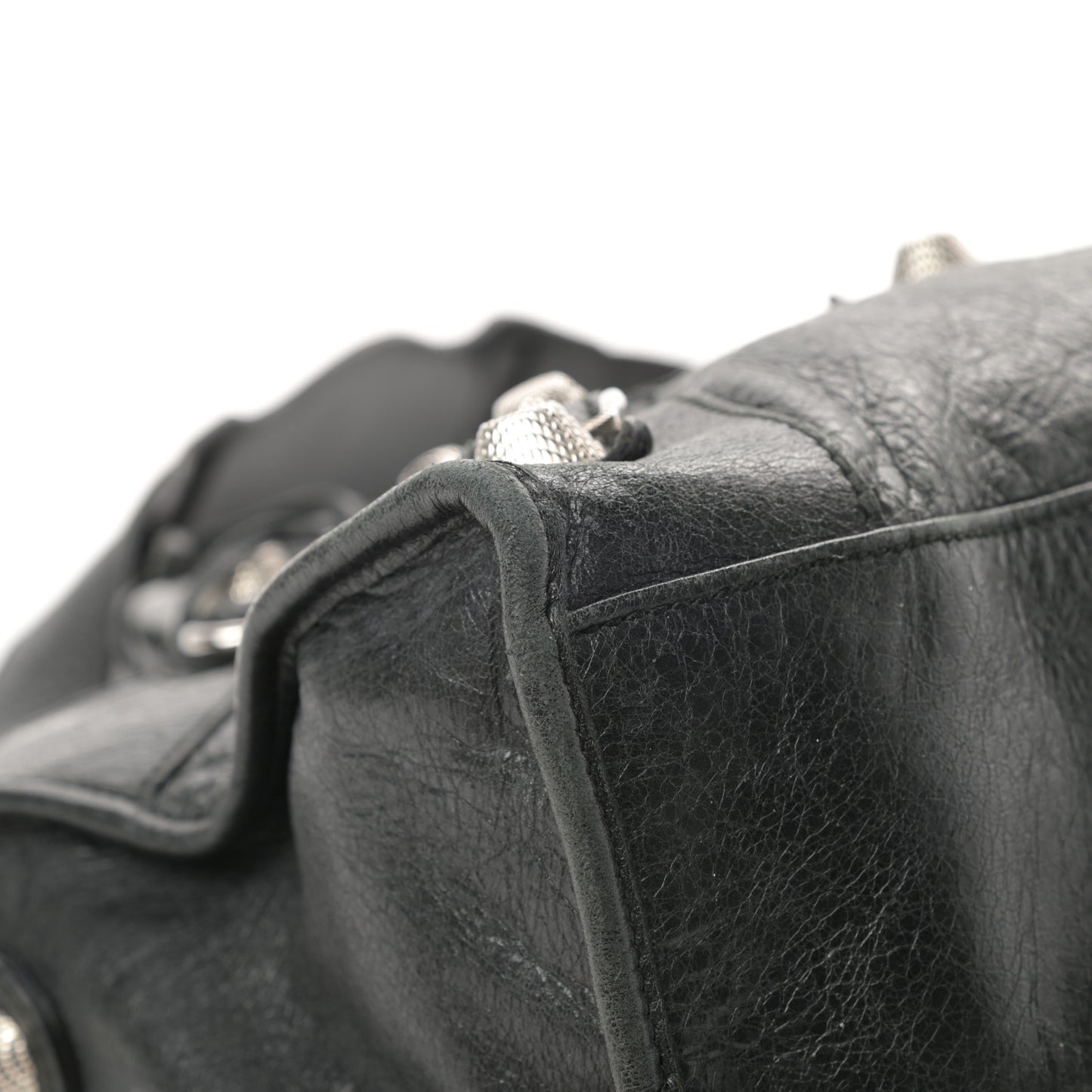 Agneau Giant 21 Silver Hardware Part Time Black