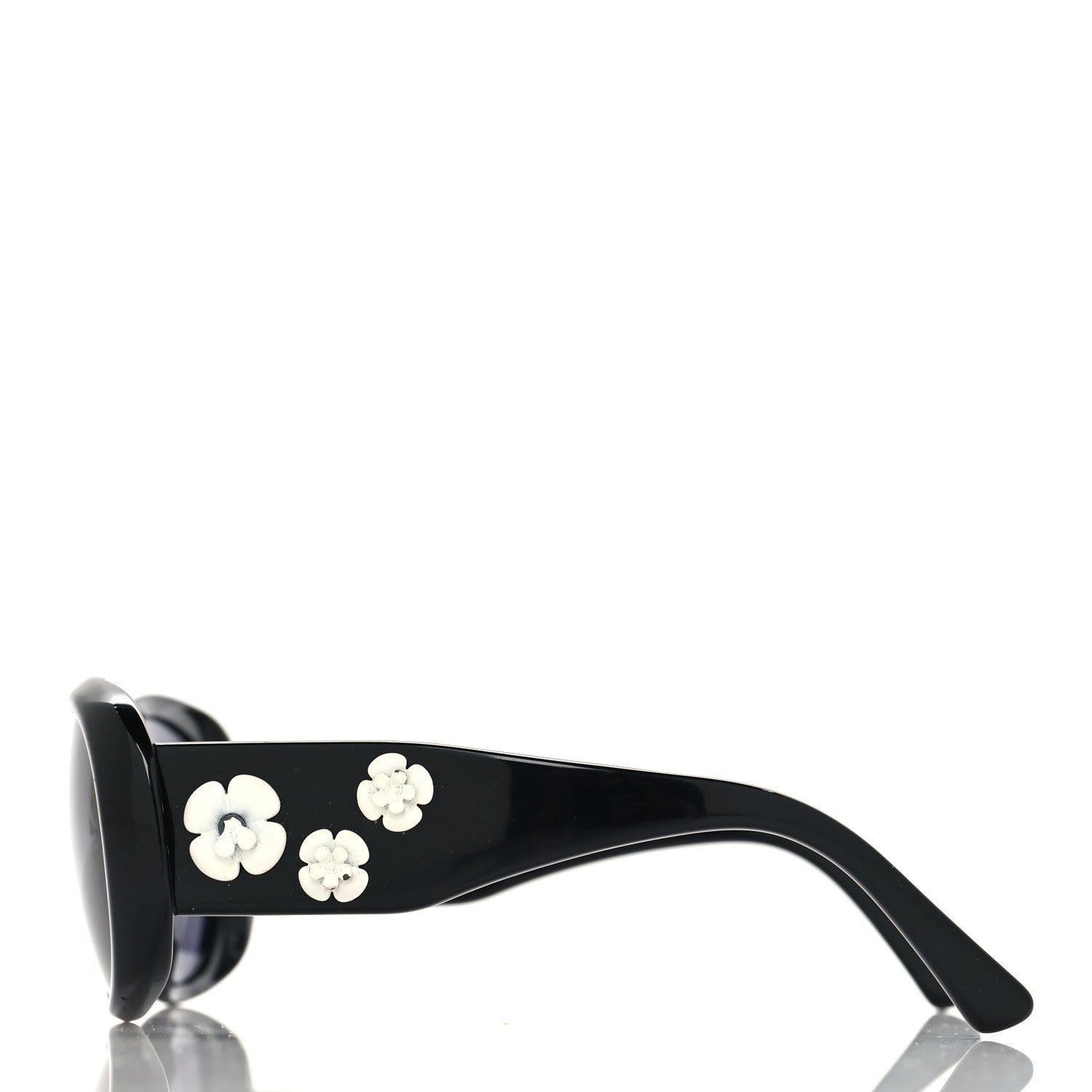 Chanel Camellia CC Sunglasses 5113 Black 3 of 8