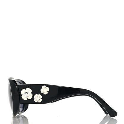 Chanel Camellia CC Sunglasses 5113 Black 3 of 8