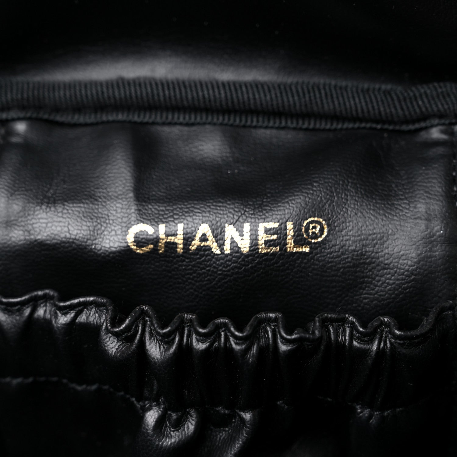 Chanel Lambskin Vanity Cosmetic Case Black 6 of 14