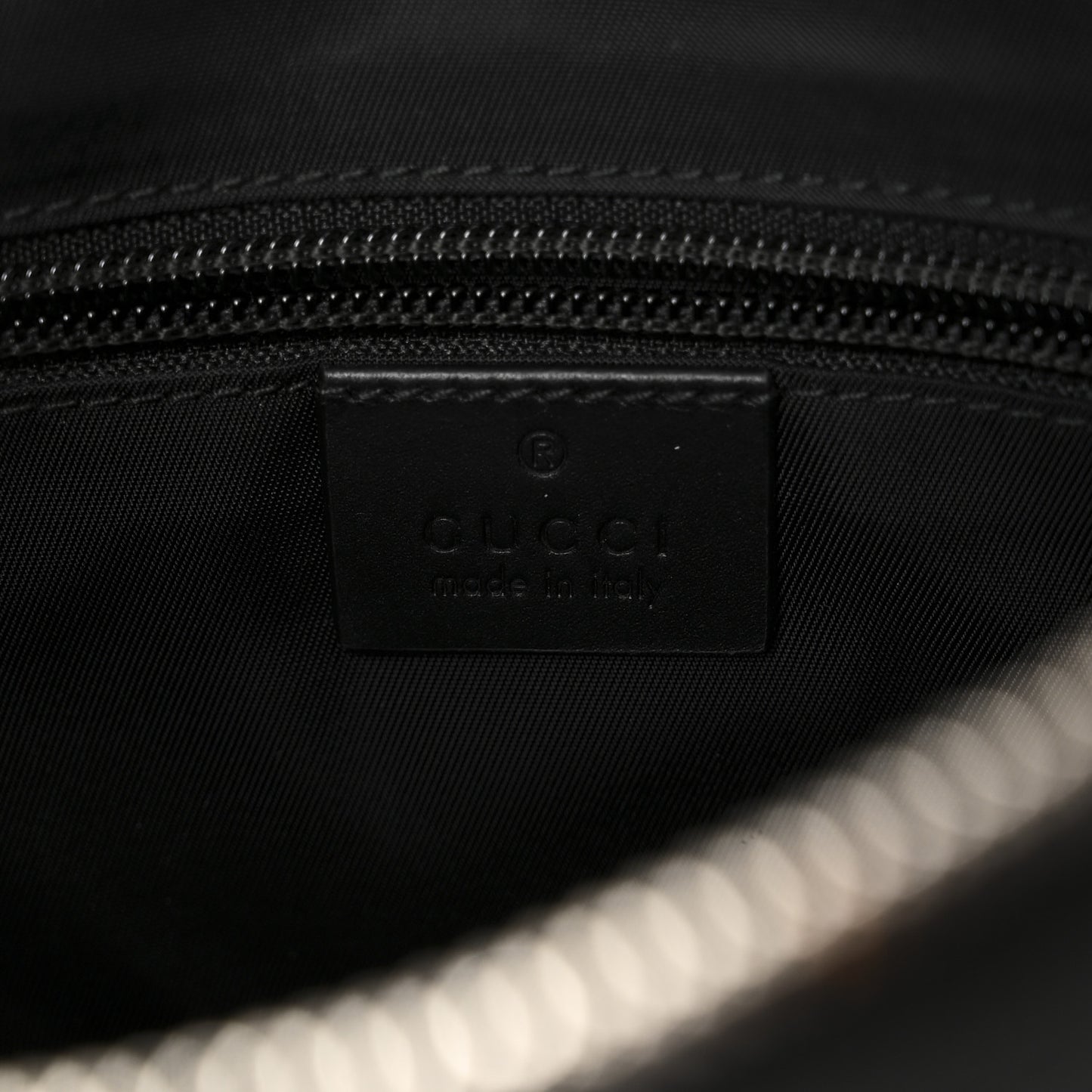 GG Supreme Monogram Web Messenger Bag Black