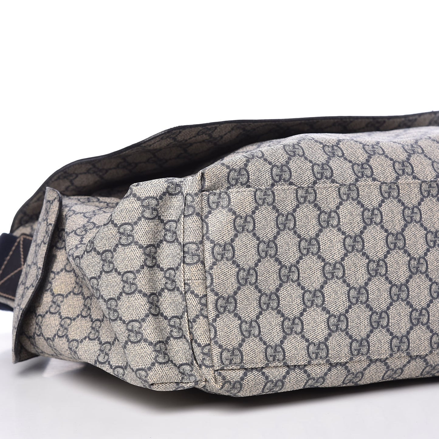 GG Plus Monogram Messenger Diaper Bag Navy
