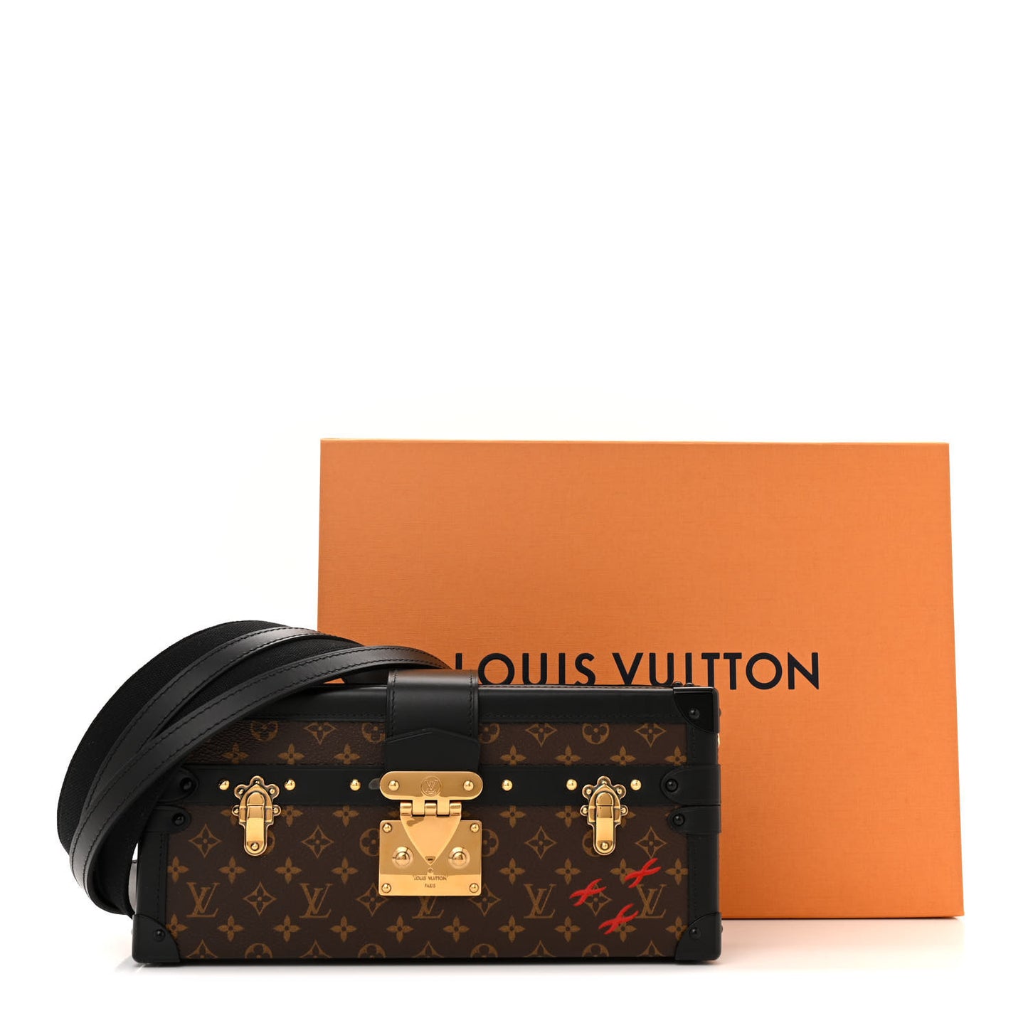Monogram Petite Malle East West Black