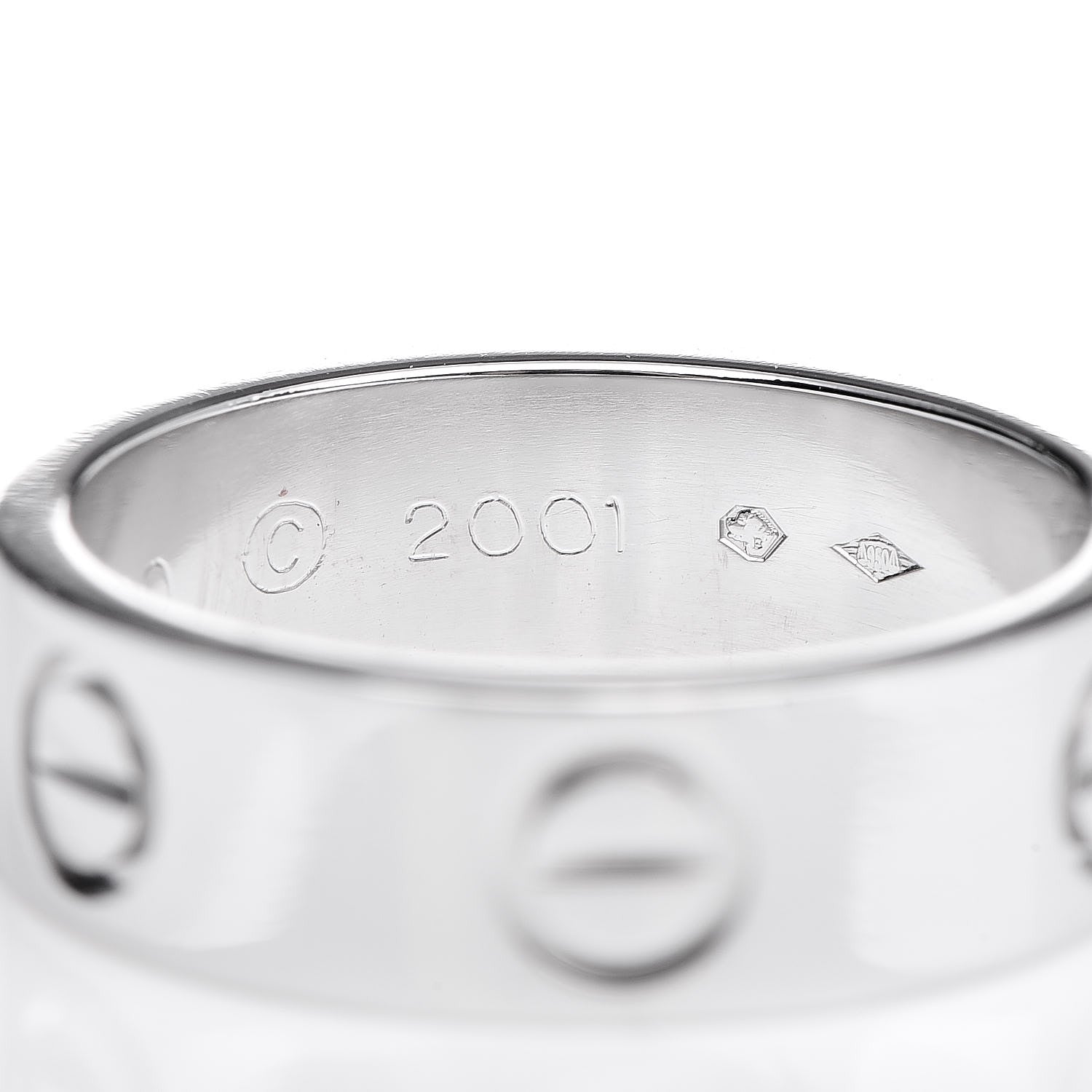 Cartier Platinum 5.5mm LOVE Ring 50 5.25 7 of 7