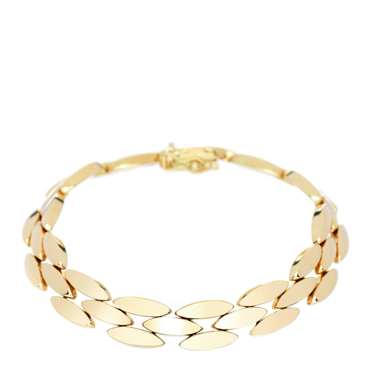 Tiffany 14K Yellow Gold Panther Link Bracelet 1 of 3