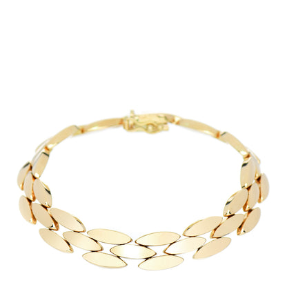 Tiffany 14K Yellow Gold Panther Link Bracelet 1 of 3
