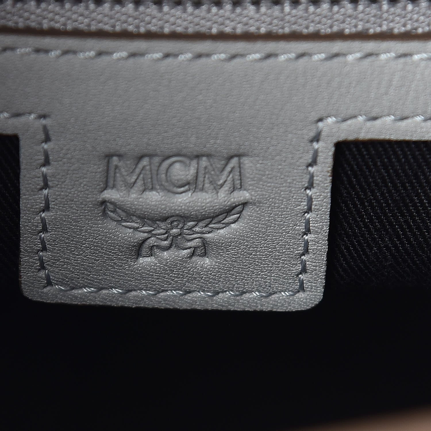 MCM Calfskin Ottomar Monogram Essential Backpack Dove 8 of 9