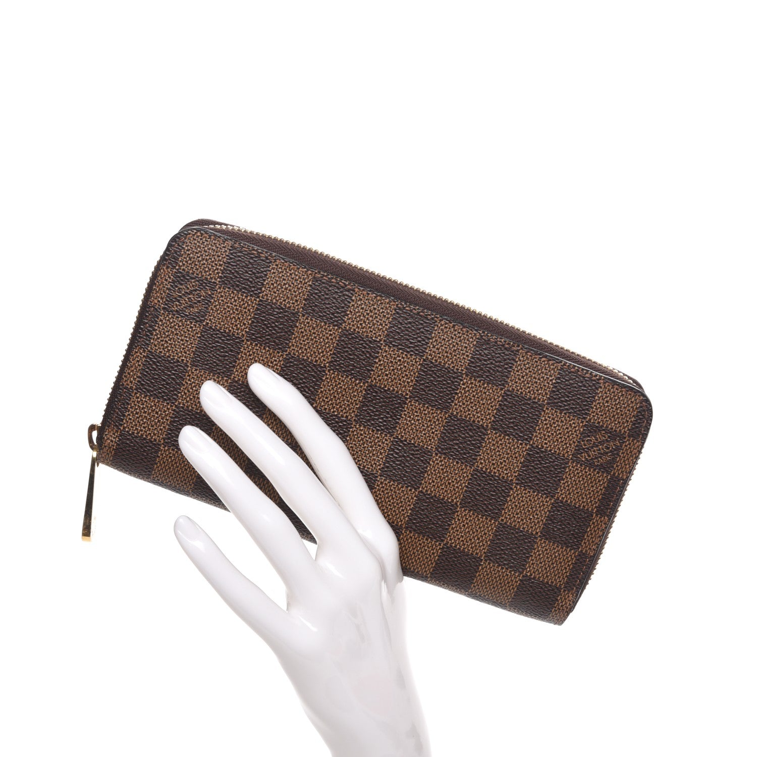 Louis Vuitton Damier Ebene Zippy Wallet 2 of 8