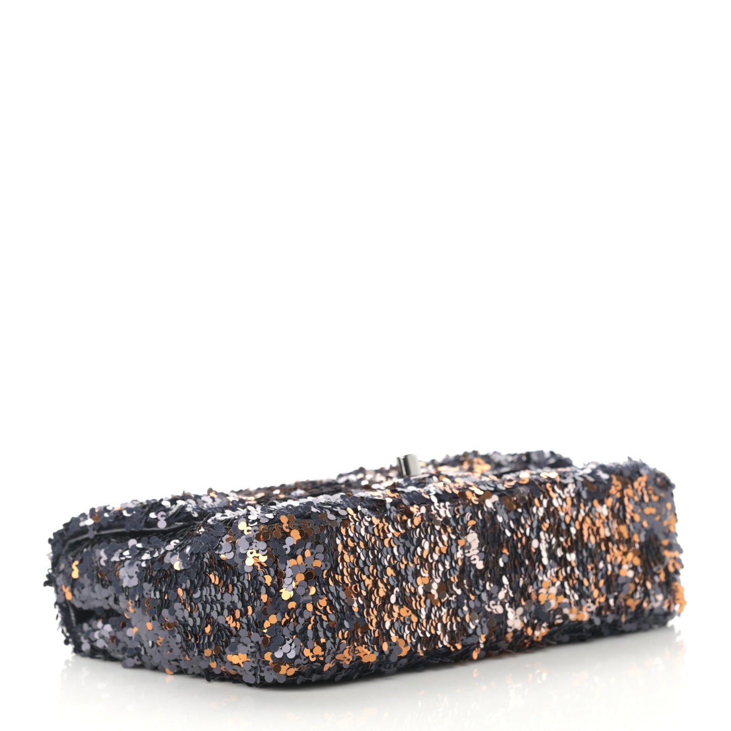 Sequin Mini Rectangular Flap Blue Gold
