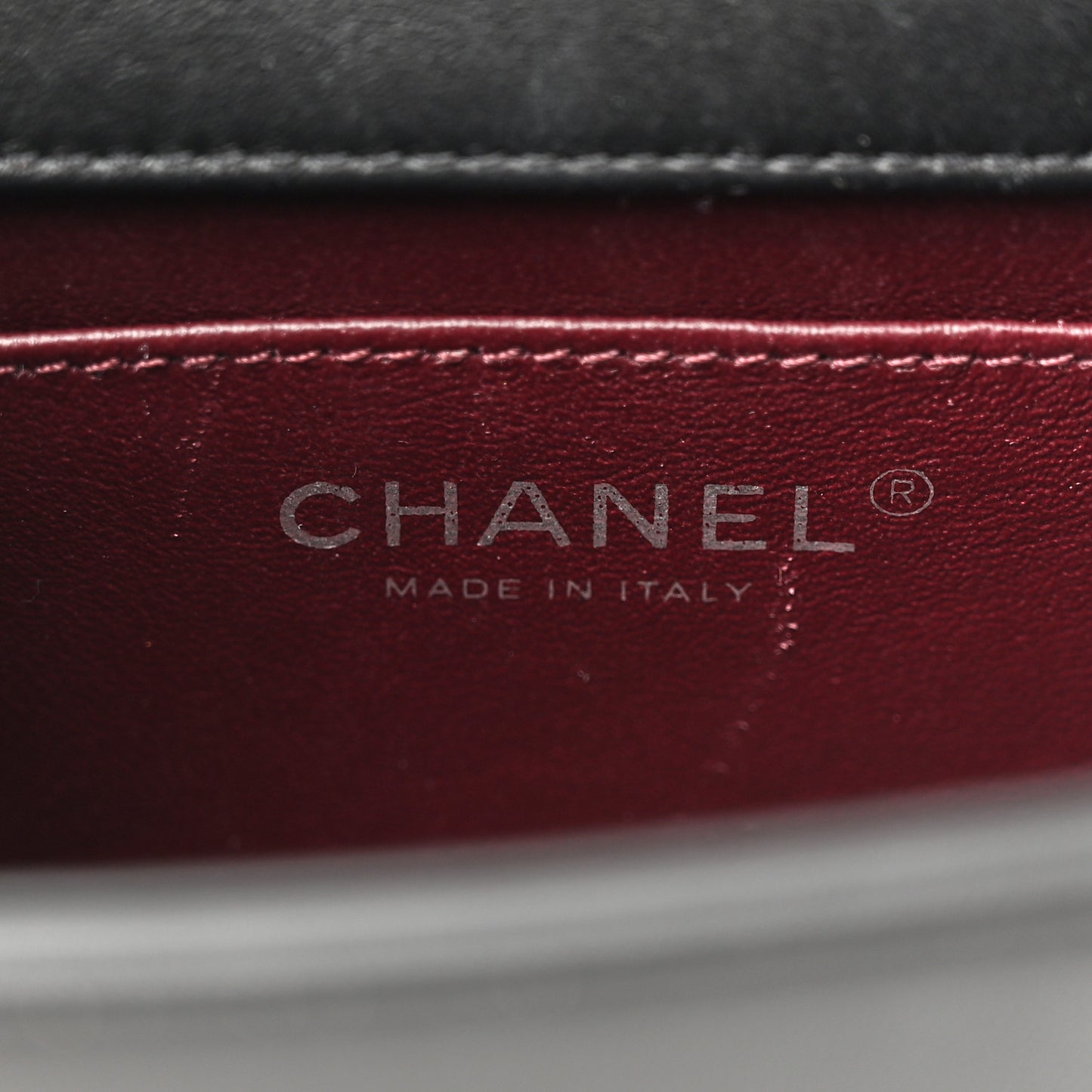 Calfskin Mini Propeller Flap Black