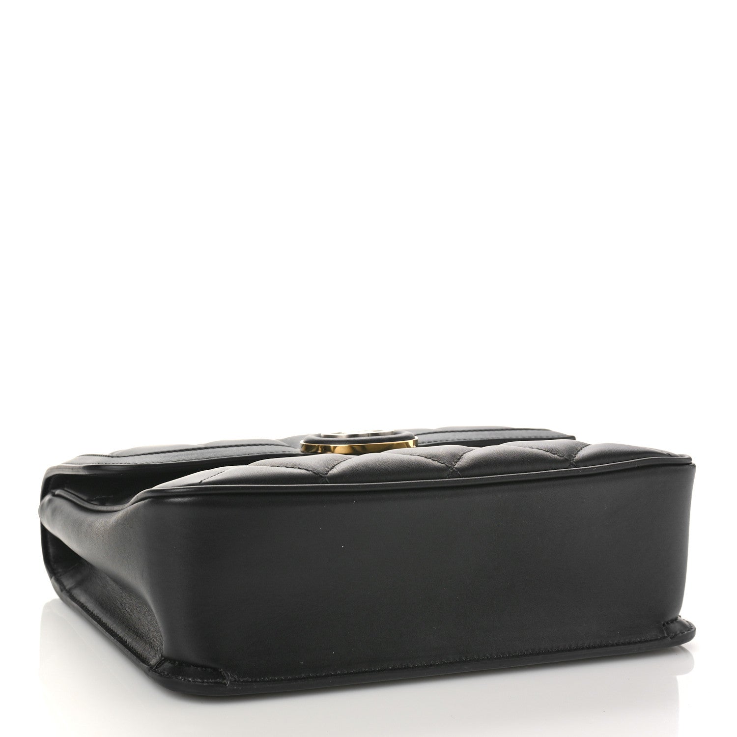 Gucci Calfskin Quilted Small Deco Shoulder Bag Black 3 of 7