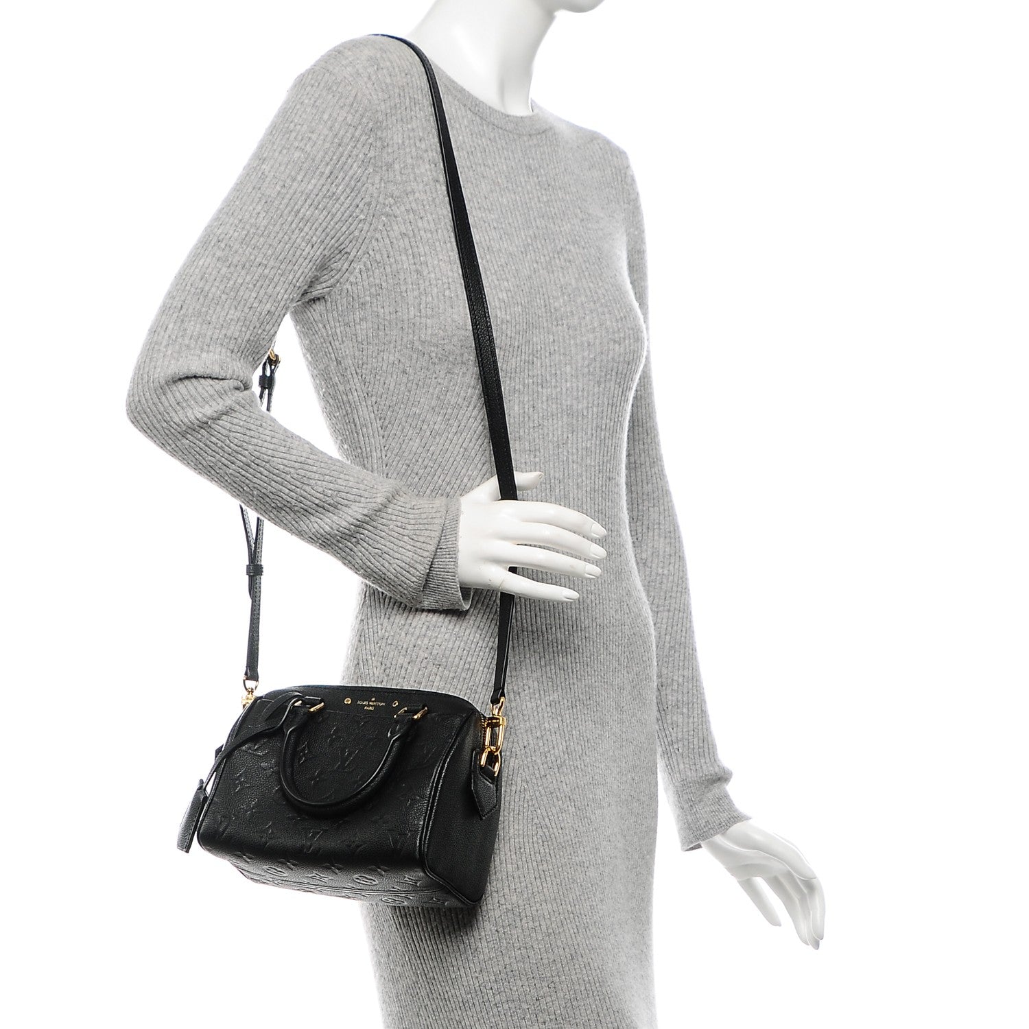 Louis Vuitton Empreinte Speedy Bandouliere 20 Black 2 of 6