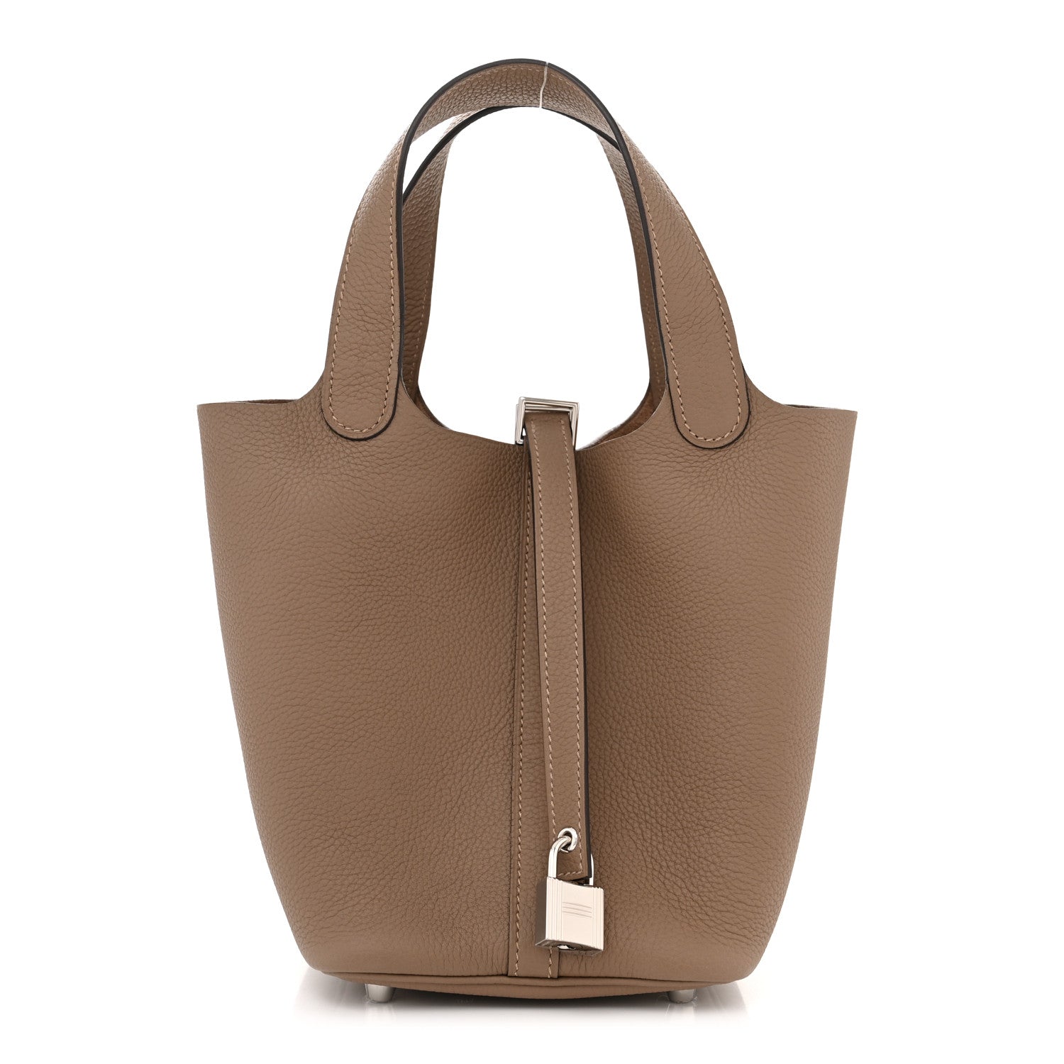 Hermes Taurillon Maurice Picotin Lock 18 PM Beige De Weimar 1 of 11